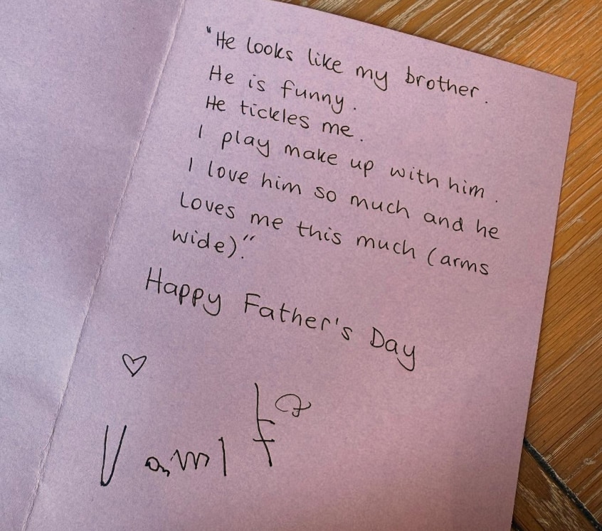 4 -year -old Vamika wrote a special note written on Father's Day for Papa Virat Kohli, post went viral