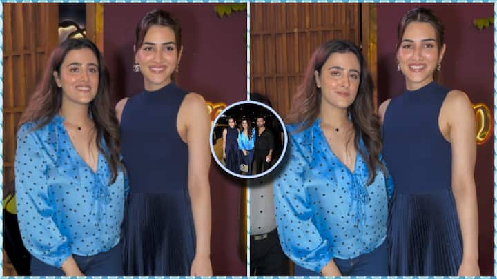  कृति सेनन हाल ही में बहन के साथ एक डिनर डेट में पहुंचीं. इस दौरान नूपुर के रूमर्ड बॉयफ्रेंड ने पहुंचकर लाइमलाइट खींच ली.