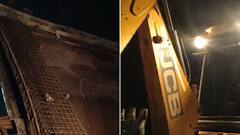 Section Of Under-Construction Railway Bridge Collapses In MP's Shivpuri, 6 Injured: VIDEO