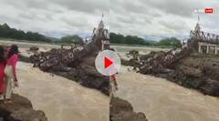 Watch: पुणे में इंद्रायणी नदी पुल हादसे के तुरंत बाद का Video! तेज बहाव में बहते दिखे लोग