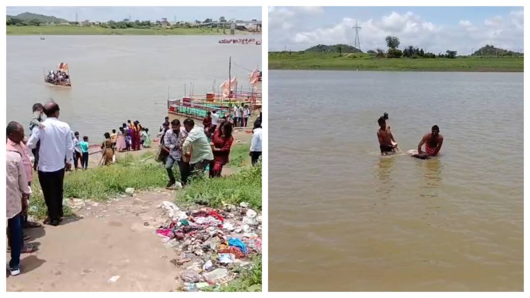 ஒரே குடும்பத்தை சேர்ந்த 5 இளைஞர்கள்.. கோதாவரி ஆற்றில் புனித நீராடும்போது மூழ்கிய சோகம் Godavari River 5 Devotees Drown while Taking Holy Dip and died in Telangana ஒரே குடும்பத்தை சேர்ந்த 5 இளைஞர்கள்.. கோதாவரி ஆற்றில் புனித நீராடும்போது மூழ்கிய சோகம்