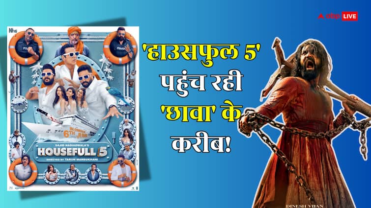 Housefull 5 Box Office Collection Day 10: 'हाउसफुल 5' पहुंची 'छावा' के करीब, तूफान और सुनामी की तरह आगे बढ़ रहे अक्षय कुमार!