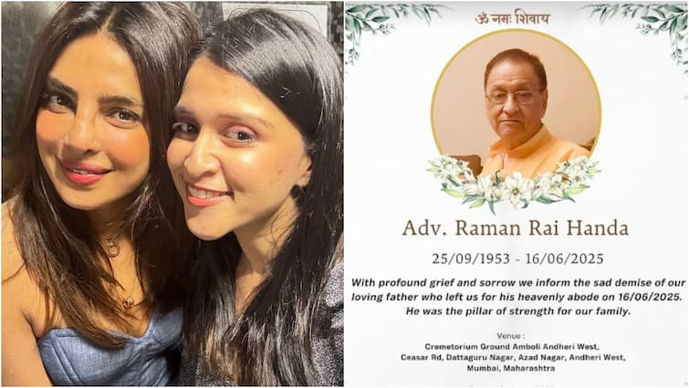 Priyanka Chopra’s Uncle And Mannara Chopra’s Father Raman Rai Handa Passes Away At 72