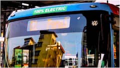 BEST Electric Bus Gets Stuck In Road Cave-In Near Metro Site In Mumbai, No Injuries Reported