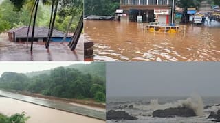 Ratnagiri Rain updates: रत्नागिरीत मुसळधार पाऊस, जगबुडीने इशारा पातळी ओलांडली; राजापूरच्या जवाहर चौकात पुराचं पाणी शिरलं