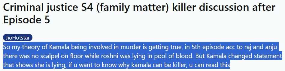 Criminal Justice Season 4: किसने किया रोशनी सहूजा का मर्डर? लोगों ने लगा लिया है पता