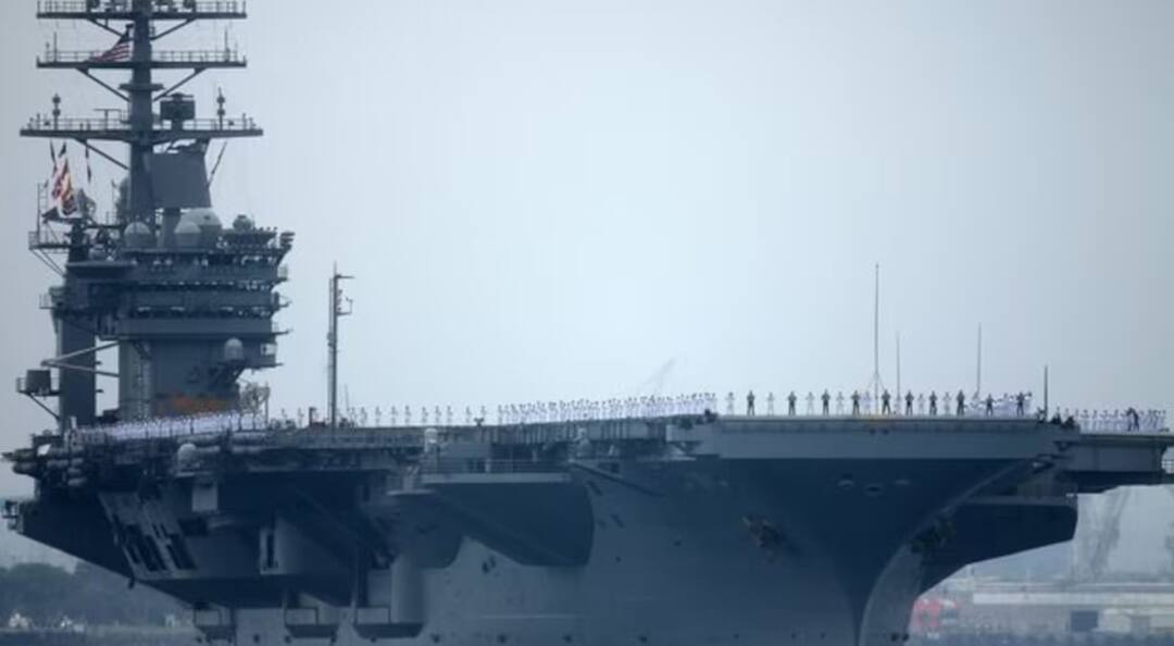 ਅਮਰੀਕਾ ਦਾ ਜੰਗੀ ਬੇੜਾ ਮਿਡਲ ਈਸਟ ਲਈ ਰਵਾਨਾ, ਇਜ਼ਰਾਈਲ-ਈਰਾਨ ਯੁੱਧ ਵਿੱਚ ਹੋਵੇਗਾ ਸ਼ਾਮਲ ? US aircraft carrier heads to Middle East ਅਮਰੀਕਾ ਦਾ ਜੰਗੀ ਬੇੜਾ ਮਿਡਲ ਈਸਟ ਲਈ ਰਵਾਨਾ, ਇਜ਼ਰਾਈਲ-ਈਰਾਨ ਯੁੱਧ ਵਿੱਚ ਹੋਵੇਗਾ ਸ਼ਾਮਲ ?