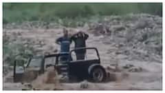 Tourists Stuck In Jeeps As Rain Triggers Flooded Trails In Jim Corbett