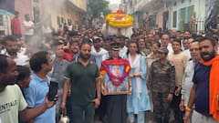 Kedarnath Helicopter Crash: Pilot's Last Rites Held In Jaipur, Wife Leads Funeral Procession