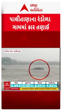 Palitana Car Flooded : પાલીતાણાના રંડોળા ગામે કાર નદીમાં તણાઇ ગઈ, તમામ લોકોનો આબાદ બચાવ