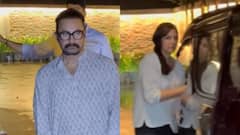 Aamir Khan & Gauri Spratt Arrive Together For ‘Sitaare Zameen Par’ Screening, Watch Video