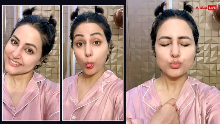 कैंसर से जूझ रहीं हिना खान के बढ़े बाल, दो चोटियों में शेयर की क्यूट तस्वीरें, बोलीं - ‘छोटी-छोटी खुशियां..’