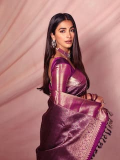 Pooja Hegde Embraces Heritage Style In Her Latest Kanjeevaram Saree Look; See PICS