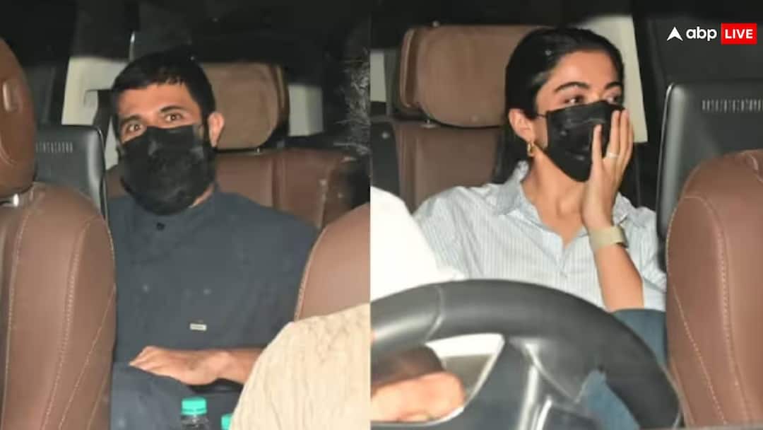 Rumored Couple Rashmika Mandanna and Vijay Deverakonda Spotted Together in Blue Mercedes Car एक ही लग्जरी कार में स्पॉट हुए रूमर्ड कपल रश्मिका और विजय देवरकोंडा, जानें गाड़ी की डिटेल्स