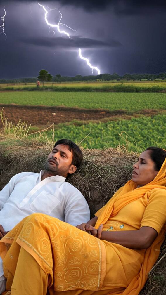 मजदूरी कर पालते थे बच्चों का पेट, बिजली गिरने से मर गए मां-बाप