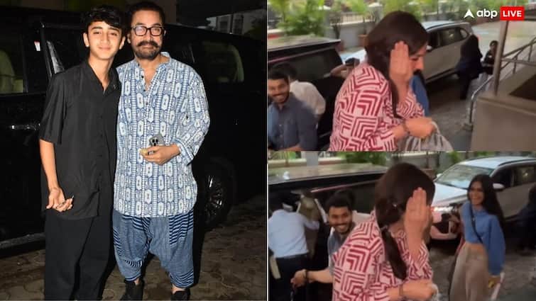 ‘सितारे जमीन पर’ की स्क्रीनिंग में आमिर  की गर्लफ्रेंड ने छिपाया पैप्स से मुंह, वीडियो वायरल