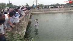 जालोर में CM भजनलाल शर्मा के दौरे का विरोध, जिला रद्द होने पर नाराजगी, 3 बुजुर्ग नहर में कूदे