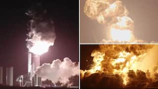 SpaceX Starship: एलाॅन मस्क कंपनीच्या स्टारशीप राॅकेटचा महाकाय स्फोट; अहमदाबाद विमान स्फोटापेक्षाही भयावह आगीच्या ज्वाळा