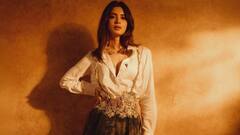 PICS: Diana Penty Makes A Statement In Embellished Trousers And Crisp White Shirt