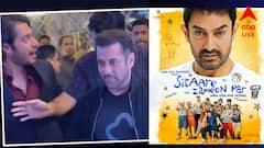 আমিরের সিনেমার বিশেষ স্ক্রিনিংয়ে এসে তাঁর ছেলেকেই ধাক্কা! ভাইরাল সলমন খানের ভিডিও