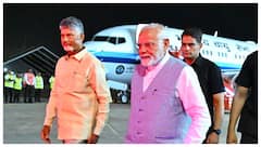 International Yoga Day : విశాఖ చేరుకున్న ప్రధానమంత్రి మోదీ- గ్రాండ్ వెల్కమ్ చెప్పిన సీఎం, డీసీఎం, మంత్రులు