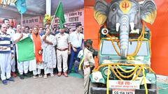 छत्तीसगढ़ में CM विष्णुदेव साय ने दिखाई 'गजरथ यात्रा' को हरी झंडी, मानव-हाथी द्वंद कम करने की पहल