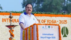 Health Minister Nadda Leads Mass Yoga Demonstration At Kartavya Path, Hails PM Modi's Efforts