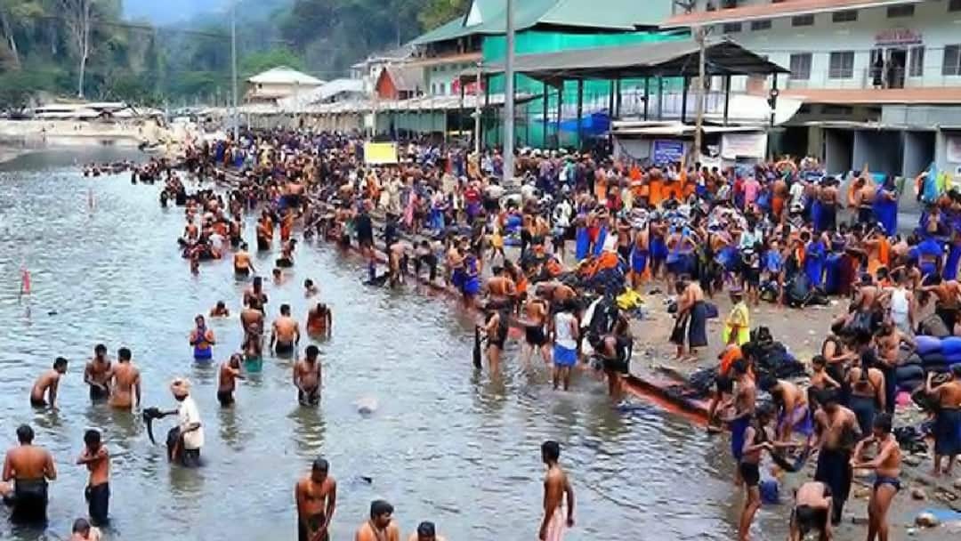 சபரிமலை: 18 ஆண்டுகளுக்குப் பிறகு பம்பை கணபதி கோயிலில் அஷ்டபந்த கலச பூஜை! பக்தர்கள் தரிசனம்