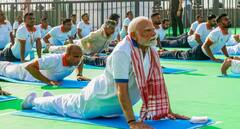 PHOTOS: લેહથી લઇને વિશાખાપટ્ટનમ અને દરિયાથી લઇને સરહદ સુધી, આંતરરાષ્ટ્રીય યોગ દિવસની કરાઇ ઉજવણી