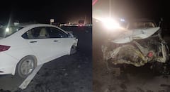 भंडारा महामार्गावरील उड्डाणपुलावर होंडा सिटीनं दुचाकीस्वारांना चिरडलं; पती-पत्नीसह दोन चिमुकले गंभीर