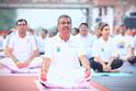 Union Minister Dharmendra Pradhan Marks Yoga Day In Sambalpur; IN PICS