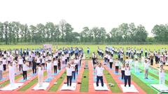 उत्तराखंड में अंतरराष्ट्रीय योग दिवस की धूम, मंत्री गणेश जोशी ने उधम सिंह नगर में किया शुभारंभ