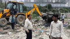 ग्रेटर नोएडा में अवैध जगह पर कूड़ा गिराते पकड़ा, JCB मालिक पर 1 लाख का जुर्माना