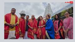 विद्या बालन ने तिरुमाला मंदिर में किए भगवान वेंकटेश्वर के दर्शन, पुजारियों ने दिया आशीर्वाद