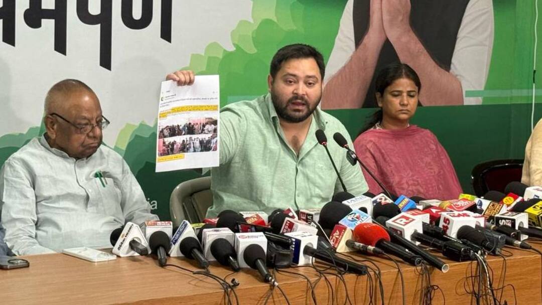 Pension yojana: 'नीतीश सरकार नकलची है', पेंशन योजना का मुद्दा हाथ से निकला तो बोले तेजस्वी- मेरी घोषणाओं को.... Leader of Opposition Tejashwi Yadav targeted nitish kumar after increase in pension yojana amount Pension yojana: 'नीतीश सरकार नकलची है', पेंशन योजना का मुद्दा हाथ से निकला तो बोले तेजस्वी- मेरी घोषणाओं को....