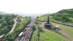 पाऊले चालती दिवे घाटची वाट; संत ज्ञानेश्वर महाराजांच्या पालखीचे दिवे घाटातील डोळे दिपवणारे फोटो