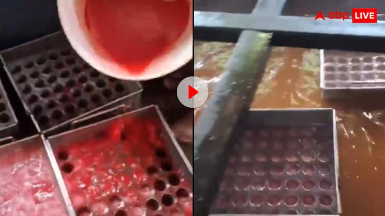 You will be disgusted after watching the video of making process of Rs10 ice cream video goes viral 10 रुपये वाली रंग बिरंगी आइसक्रीम की सच्चाई देख आ जाएगी घिन्न- वीडियो देख घूमा यूजर्स का माथा