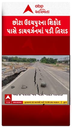 Chhota Udaipur Rains: છોટાઉદેપુરના શિહોદ પાસે ડાયવર્ઝન પર પડી તીરાડ, જુઓ VIDEO