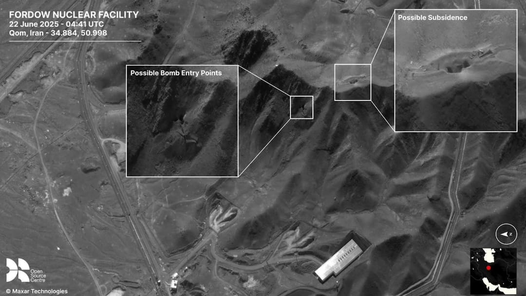 Iran nuclear site not damaged in us attacks satellite image fordow natanz esfahan war with Israel ann अमेरिका से हो गई बड़ी गलती! न्यूक्लियर साइट को नहीं हुआ नुकसान, सैटेलाइट इमेज पर ईरानियों का बड़ा दावा