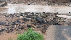 Sabarkantha: સાબરકાંઠામાં ધોધમાર વરસાદ, ઈડરના કાનપુર ગામ પાસે કોઝવે ધોવાયો