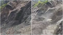Rockfall Disrupts Traffic On Badrinath Highway Near Pipalkoti In Uttarakhand: VIDEO