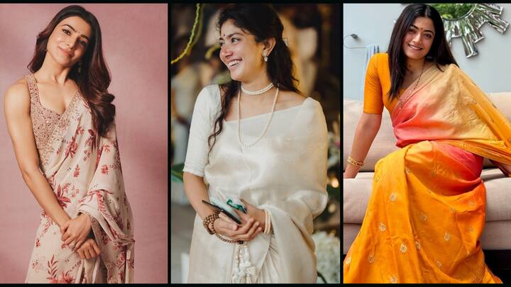 शोभिता धूलिपाला से लेकर मालविका मोहनन तक, हैंडलूम साड़ी में इन साउथ एक्ट्रेसेस का ग्लैमरस अंदाज़ हर किसी को दीवाना बना देता है. जानिए किस एक्ट्रेस ने किस अंदाज़ में बढ़ाया हैंडलूम का जलवा.