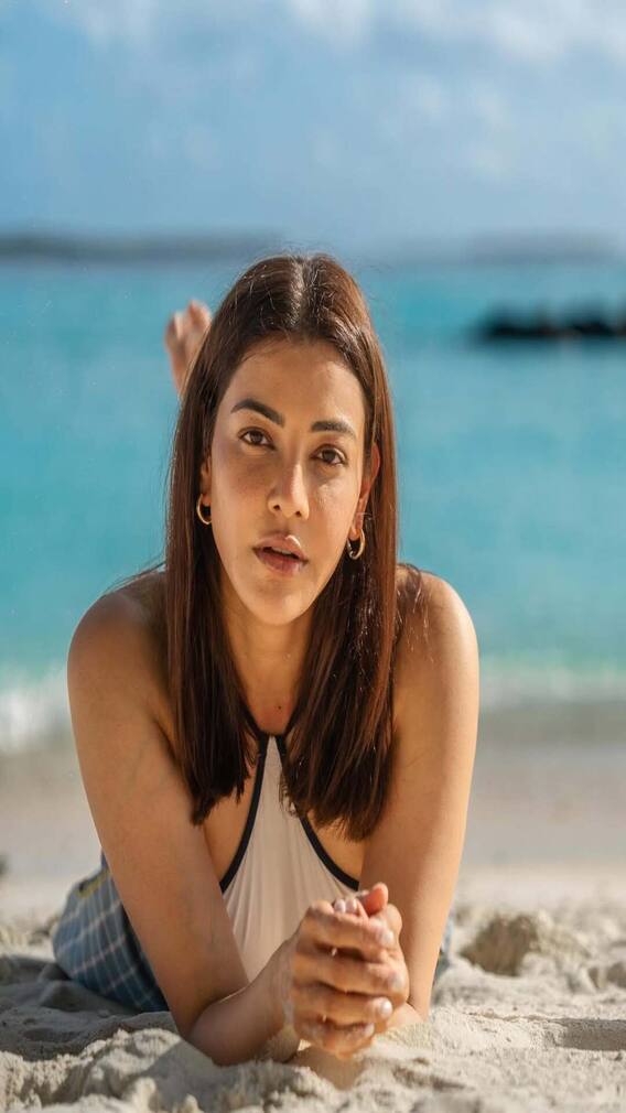 Kajal Aggarwal Enjoys Beachy Vacation With Family