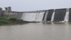 Jamnagar Rain: ધોધમાર વરસાદને લઈ રણજીત સાગર ડેમ ઓવરફ્લો, અદભુત નજારો જોવા મળ્યો, જુઓ તસવીરો