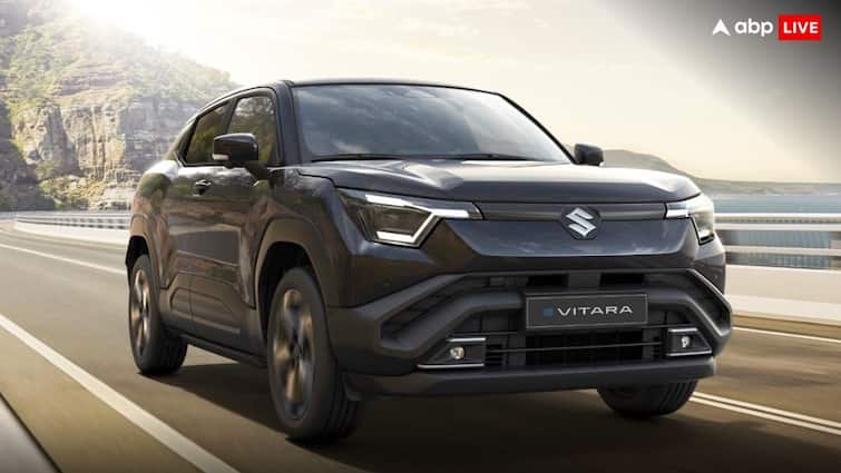 लॉन्च से पहले ब्लैक कलर में स्पॉट हुई Maruti e-Vitara, 500 किमी रेंज और मिलेंगे बेहतरीन फीचर्स Maruti e Vitara seen in black color before launch More than 500 Kilometer Range Know features full details लॉन्च से पहले ब्लैक कलर में स्पॉट हुई Maruti e-Vitara, 500 किमी रेंज और मिलेंगे बेहतरीन फीचर्स