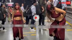 दिल्ली मेट्रो में फूहड़ता! प्लेटफॉर्म पर लड़की ने किया अश्लील डांस, भड़के यूजर्स; वीडियो वायरल