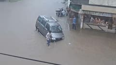 Panchmahal Rain: હાલોલમાં ભારે પવન સાથે ધોધમાર વરસાદ, રસ્તાઓ થયા પાણી-પાણી