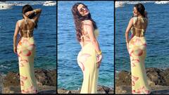 बैकलेस ड्रेस में फिर अवनीत कौर ने फ्लॉन्ट किया कर्वी फिगर, समुद्र किनारे दिए सिजलिंग पोज