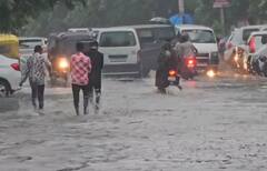 Godhra Rain: ગોધરા શહેરમાં ભારે પવન સાથે તૂટી પડ્યો વરસાદ, અનેક જગ્યાએ ભરાયા પાણી