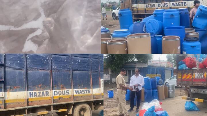 Crime News: छत्रपती संभाजीनगरच्या साजापूरमध्ये NDPS पथकाची मोठी कारवाई झाली आहे. या कारवाईत खळबळ उडवून देणारा मुद्देमाल सापडला आहे. ड्रग्ज तयार करायला औषधांच्या स्क्रॅपचा वापर.